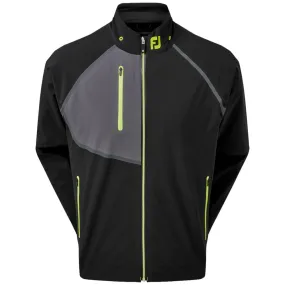 Pocket Details FootJoy HydroTour Waterproof Jacket - Black/Charcoal/Lime