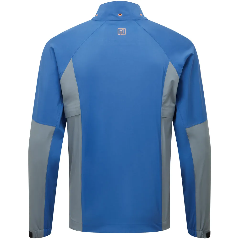 FootJoy HydroTour Waterproof Jacket - Indigo/Basalt Hidden Storage Compartments Windproof Hood
