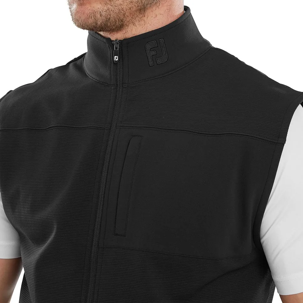 FootJoy Ottoman Knit Vest - Black various sizes