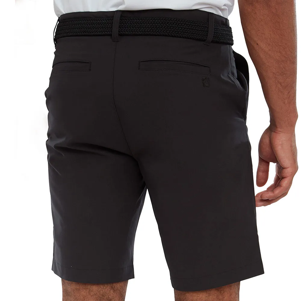 Printed Pattern FootJoy Par Golf Shorts - Black