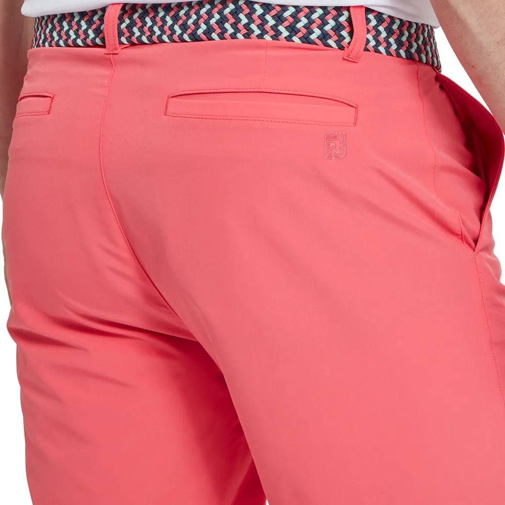 FootJoy Par Golf Shorts - Coral Red Compact Storage Pocket