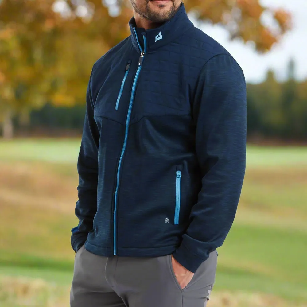 FootJoy ThermoSeries Hybrid Jacket - Navy Noise Reduced Fasteners