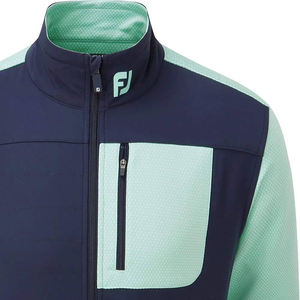 FootJoy ThermoSeries Hybrid Jacket - Seaglass/Navy Convertible Silhouette Urban Hike Style