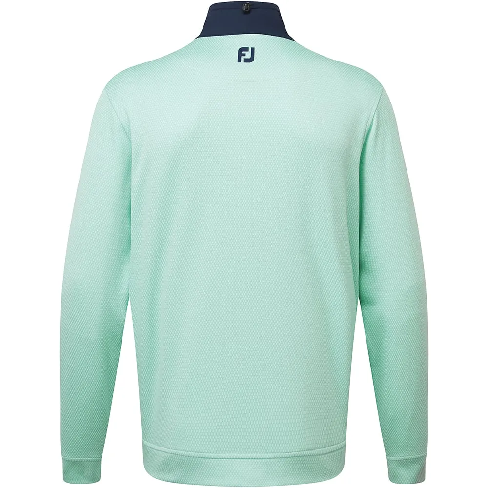 Abrasion Resistant Trim Eco Friendly Dyed Fabric FootJoy ThermoSeries Hybrid Jacket - Seaglass/Navy