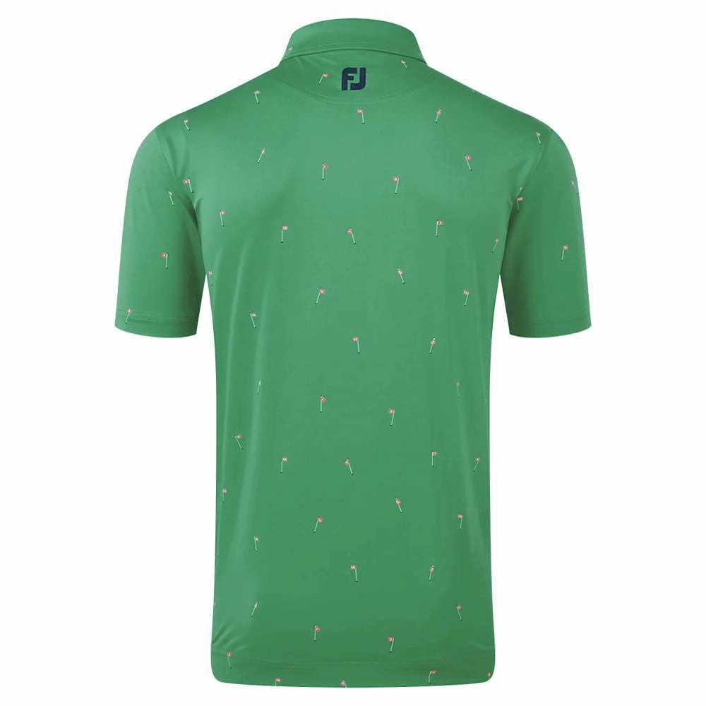 FootJoy 18 Holes Lisle Polo Shirt - Sea Green Perfect Layer Wear Perfect Layer