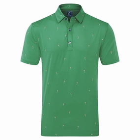 Timeless casual wear FootJoy 18 Holes Lisle Polo Shirt - Sea Green