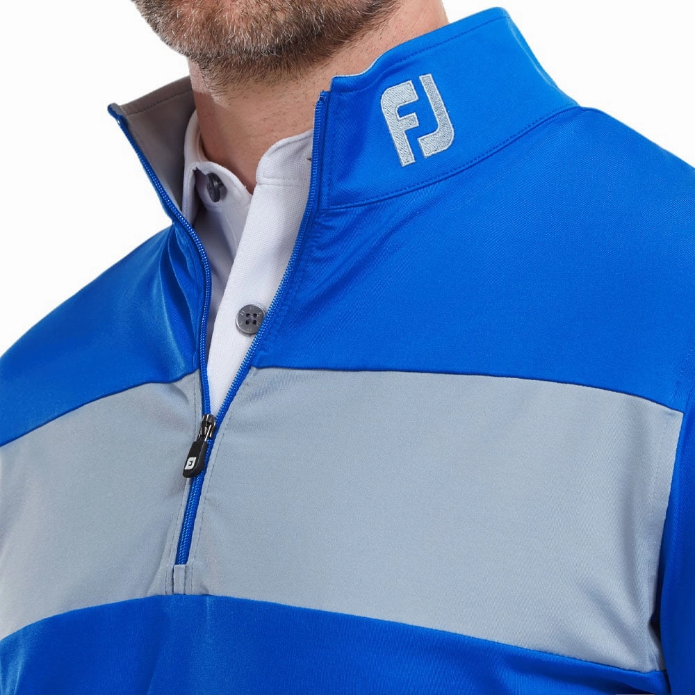product innovation potential Home friendly FootJoy Chest Stripe Chill Out 1/4 Zip Pullover - Royal/Dove Grey
