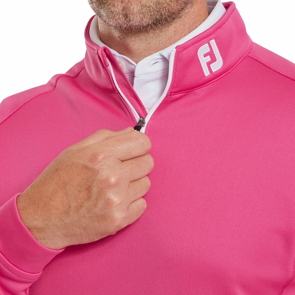 FootJoy Chill-Out 1/4 Zip Pullover - Berry hot weather wear