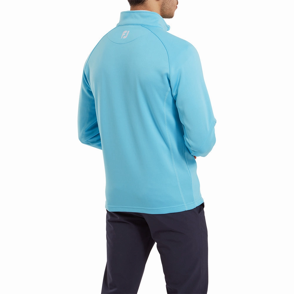 Tassel accents Layer Minimal FootJoy Chill-Out 1/4 Zip Pullover - Riviera Blue