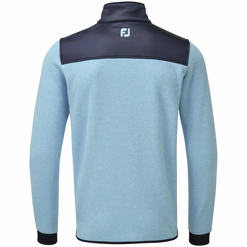 FootJoy Chill-Out Xtreme Sport Fleece Pullover - Heather/Light Blue/Navy duck cloth Practical Wear