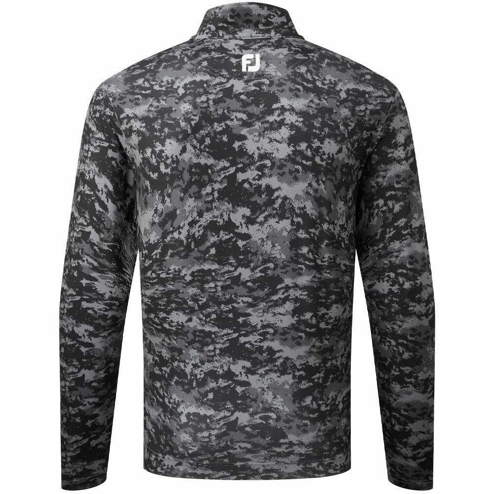 FootJoy Cloud Camo 1/4 Zip Pullover - Black Daily Minimal Cozy Apparel