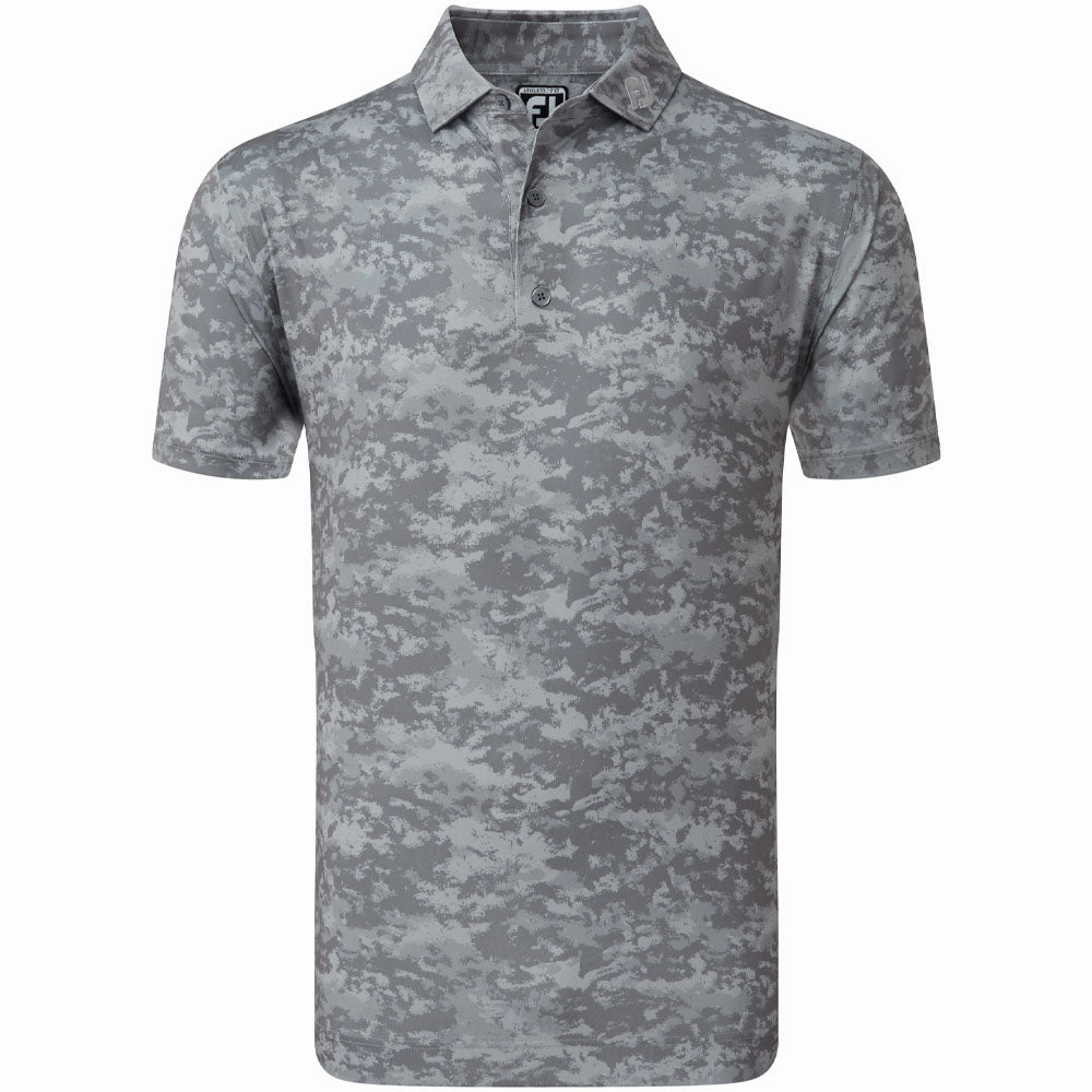 Fashionable Layer FootJoy Cloud Camo Polo Shirt - Lava