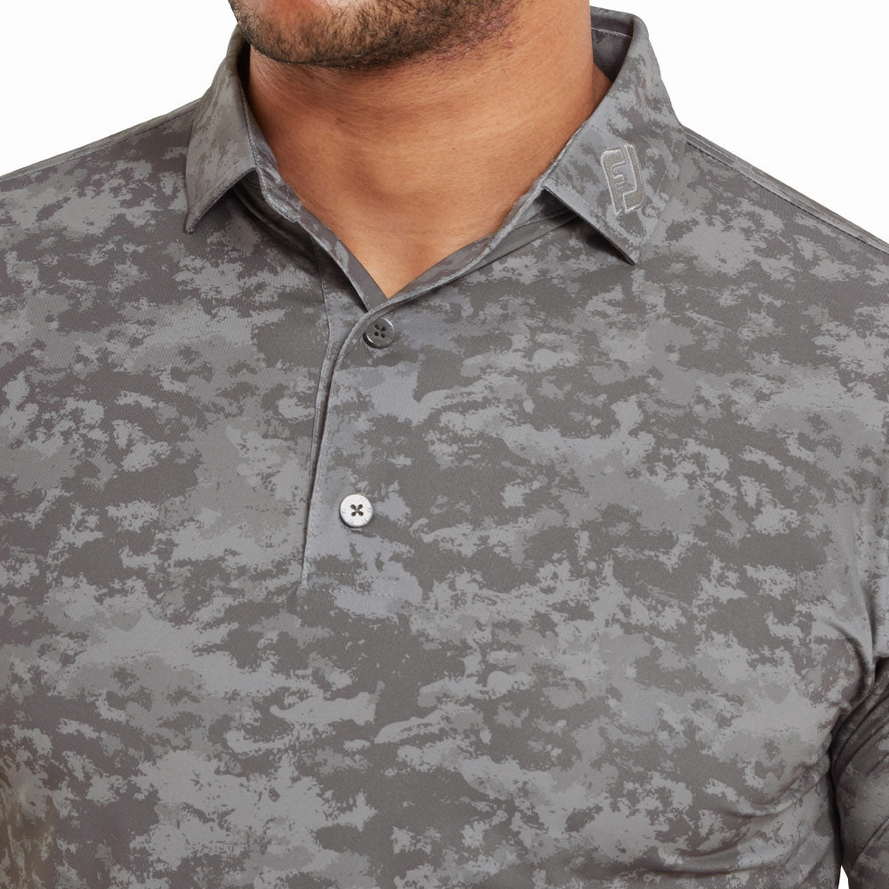 Active Layering FootJoy Cloud Camo Polo Shirt - Lava