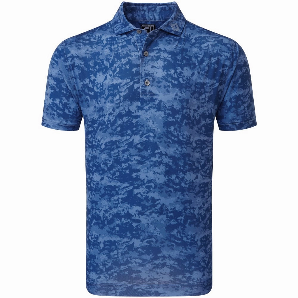 FootJoy Cloud Camo Polo Shirt - Twilight Yarn Dyed Stripes Everyday Wear