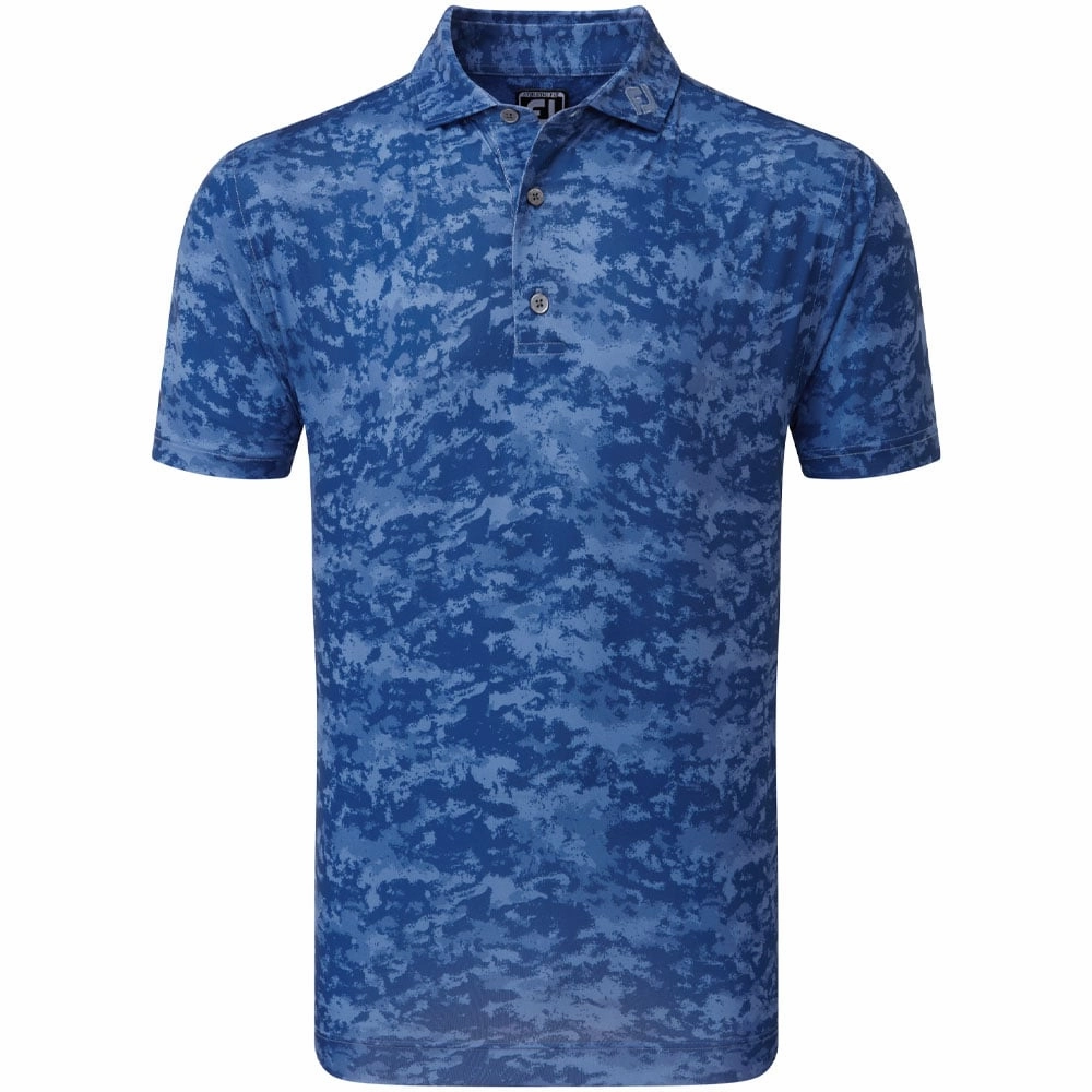 Polka Dot Pattern Comfortable and stylish FootJoy Cloud Camo Polo Shirt - Twilight