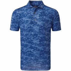 FootJoy Cloud Camo Polo Shirt - Twilight Yarn Dyed Stripes Everyday Wear