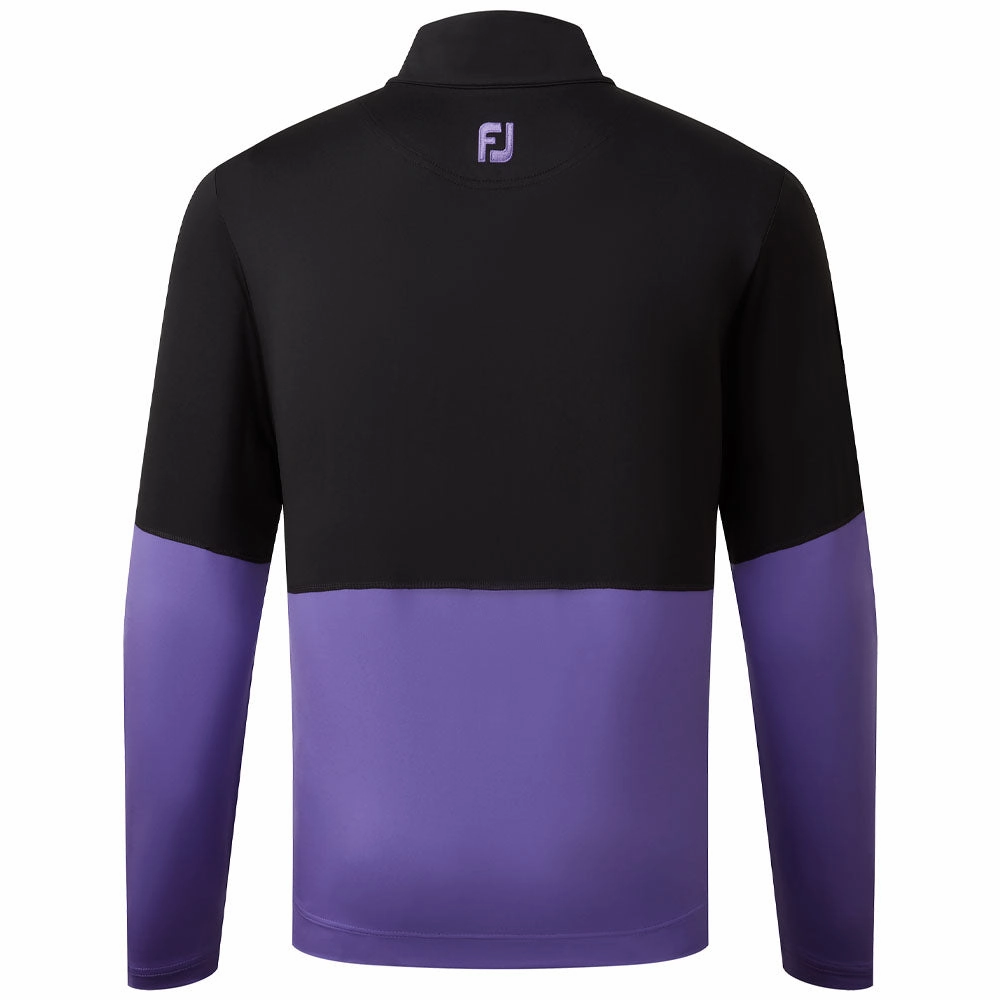 Sporty Design FootJoy Colour Block 1/4 Zip Pullover - Black/Violet