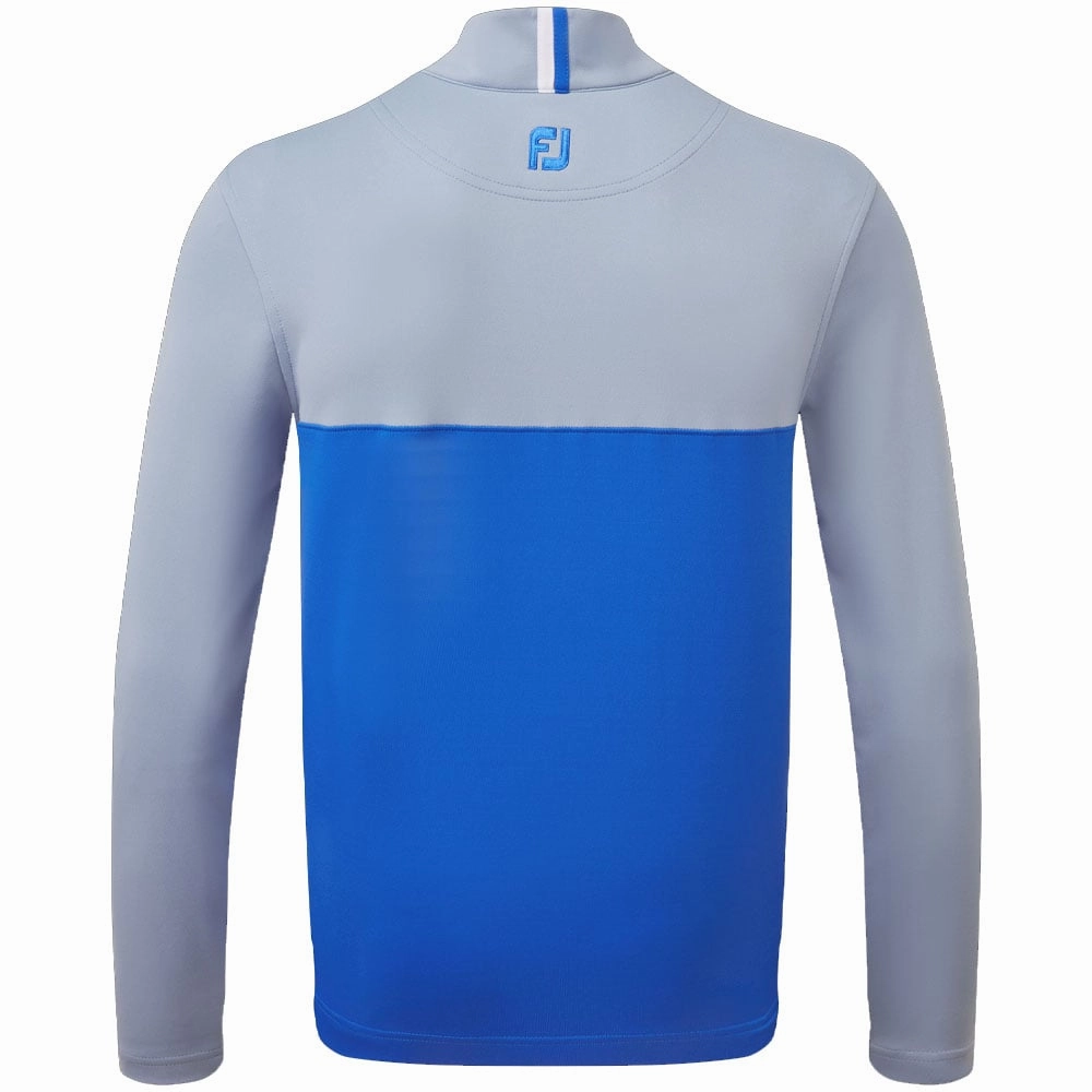 Relaxed Vibes Core Bold FootJoy Colour Block Chill Out 1/4 Zip Pullover - Dove Grey/Royal