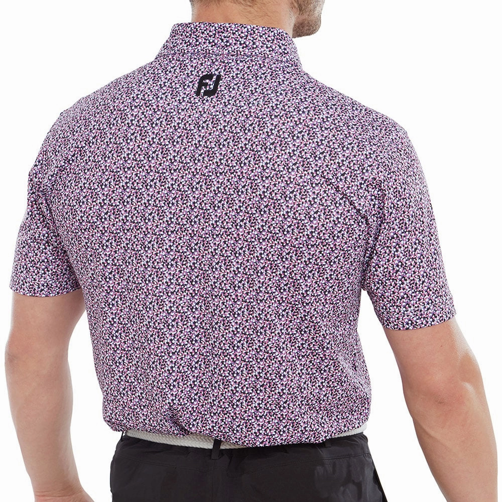 FootJoy Confetti Print Polo Shirt - Violet Simple Fashion brandable