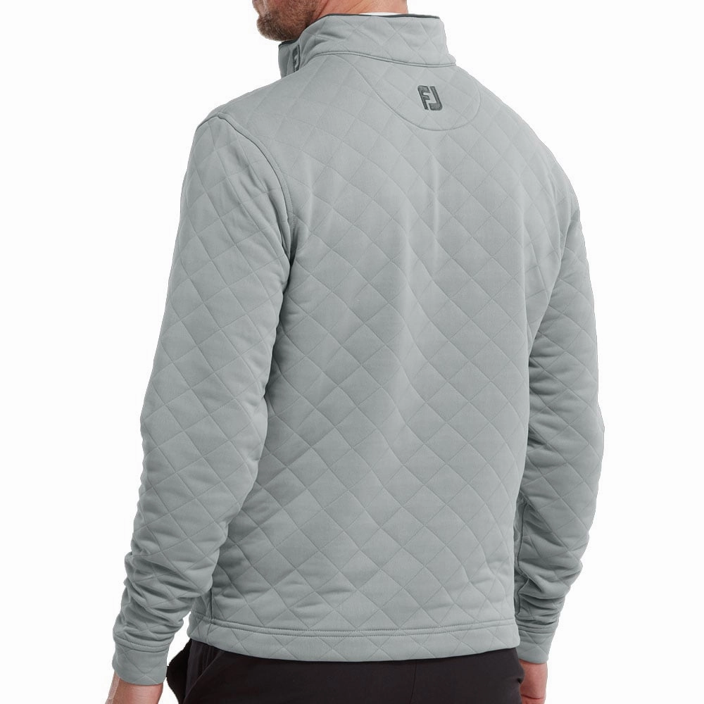 product clearance product industry position FootJoy Diamond Jacquard 1/4 Zip Pullover - Grey/Charcoal