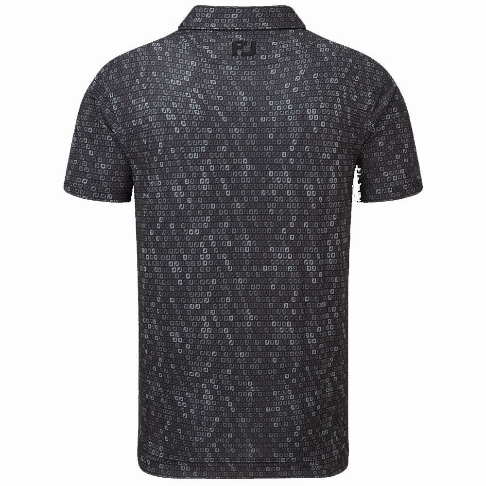 FootJoy Digital Camo Print Lisle Polo Shirt - Black Versatile Style Effortless Layer