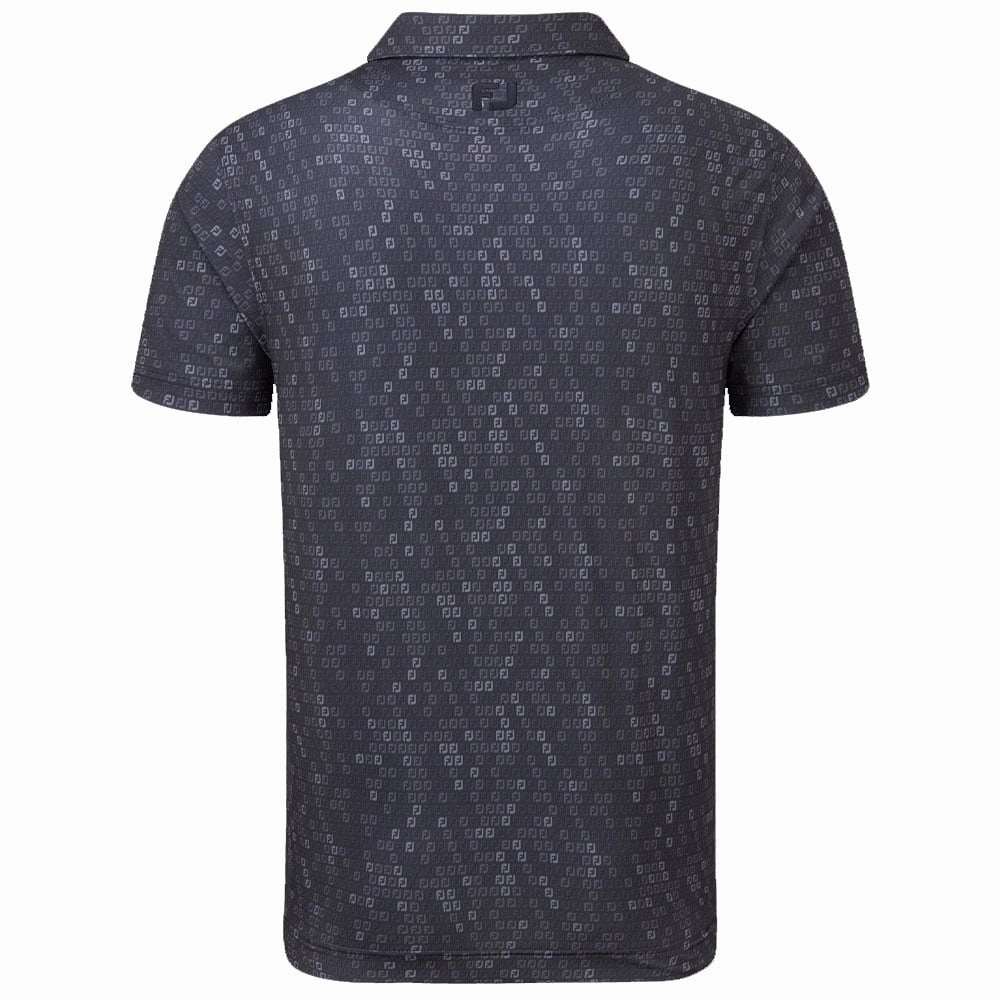 FootJoy Digital Camo Print Lisle Polo Shirt - Navy Light Casual Outdoor Activity