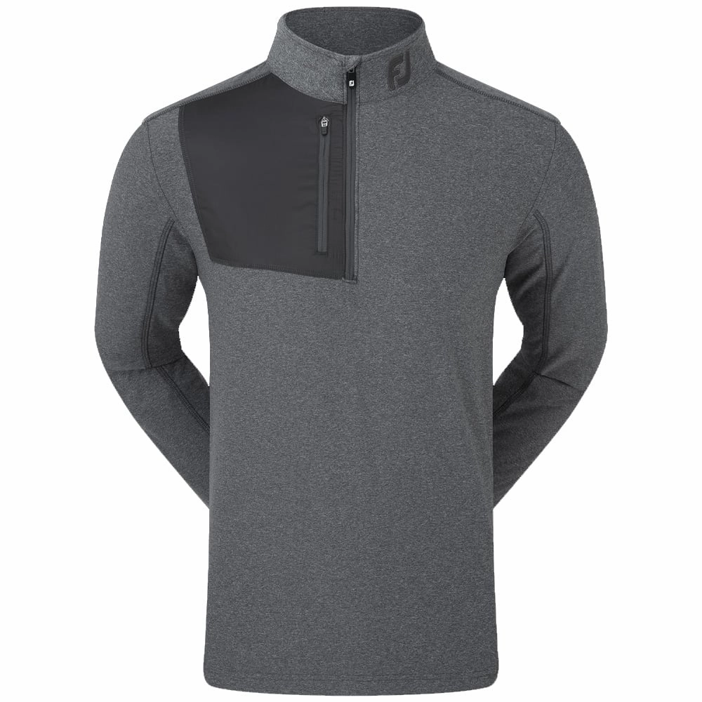 product terry cloth absorbency FootJoy Heather Chill-Out XP 1/2 Zip Pullover - Heather Charcoal