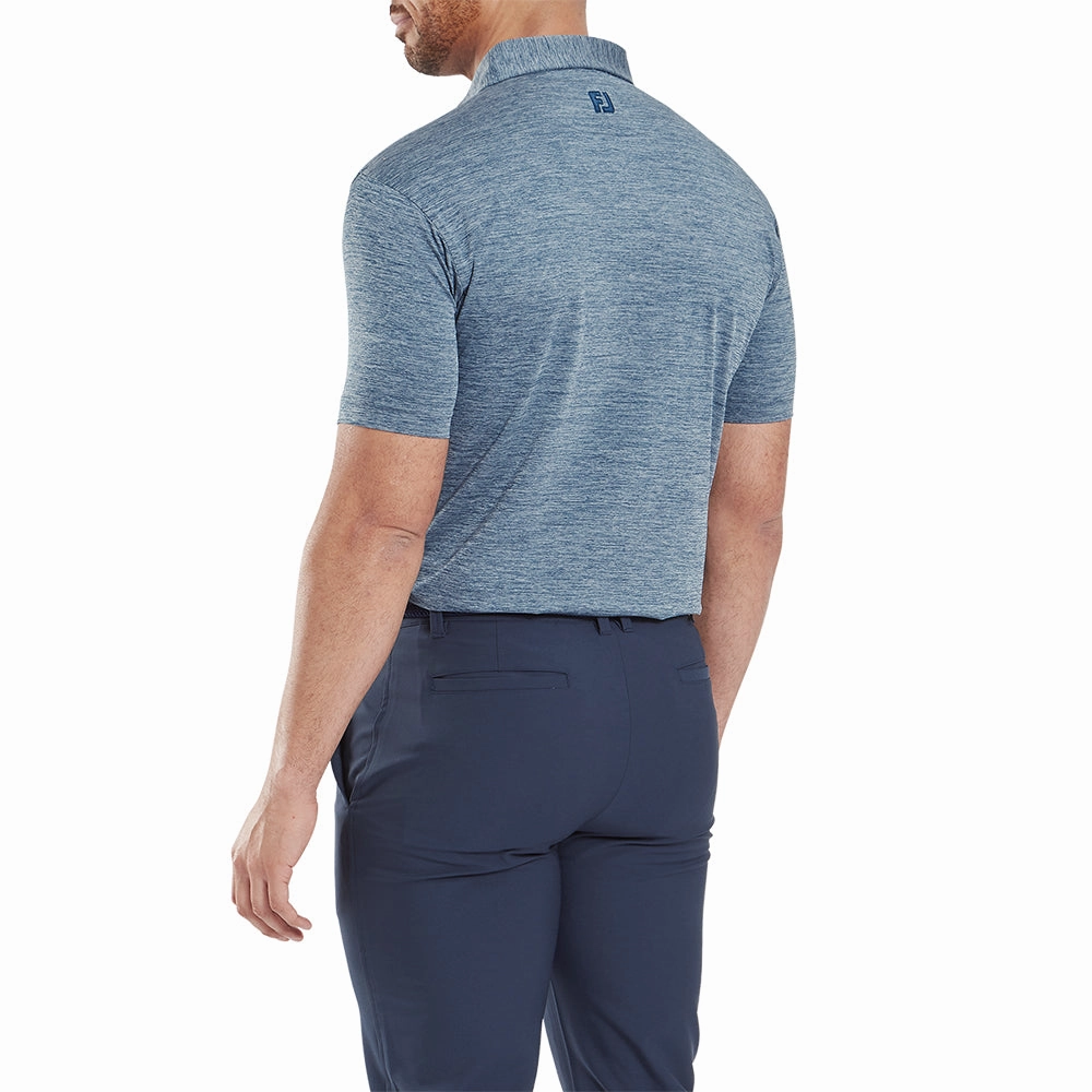 FootJoy Heather Lisle With Trim Polo Shirt - Navy Trendy Top Outdoor Gear