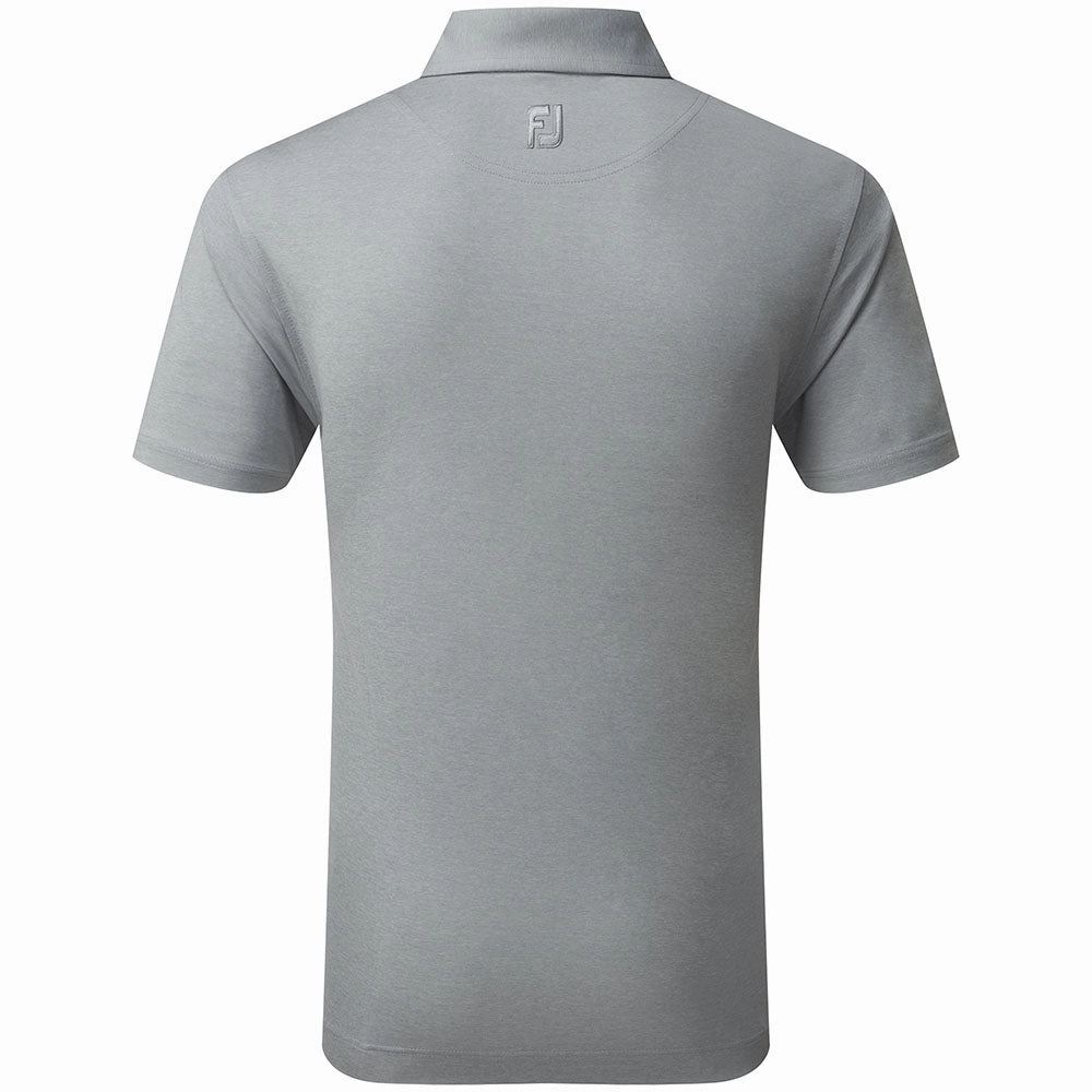 Modern Design FootJoy Heather Self Collar Polo Shirt - Grey