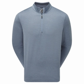 FootJoy Jacquard Texture Chill-Out Pullover - Bluestone Soft and Warm
