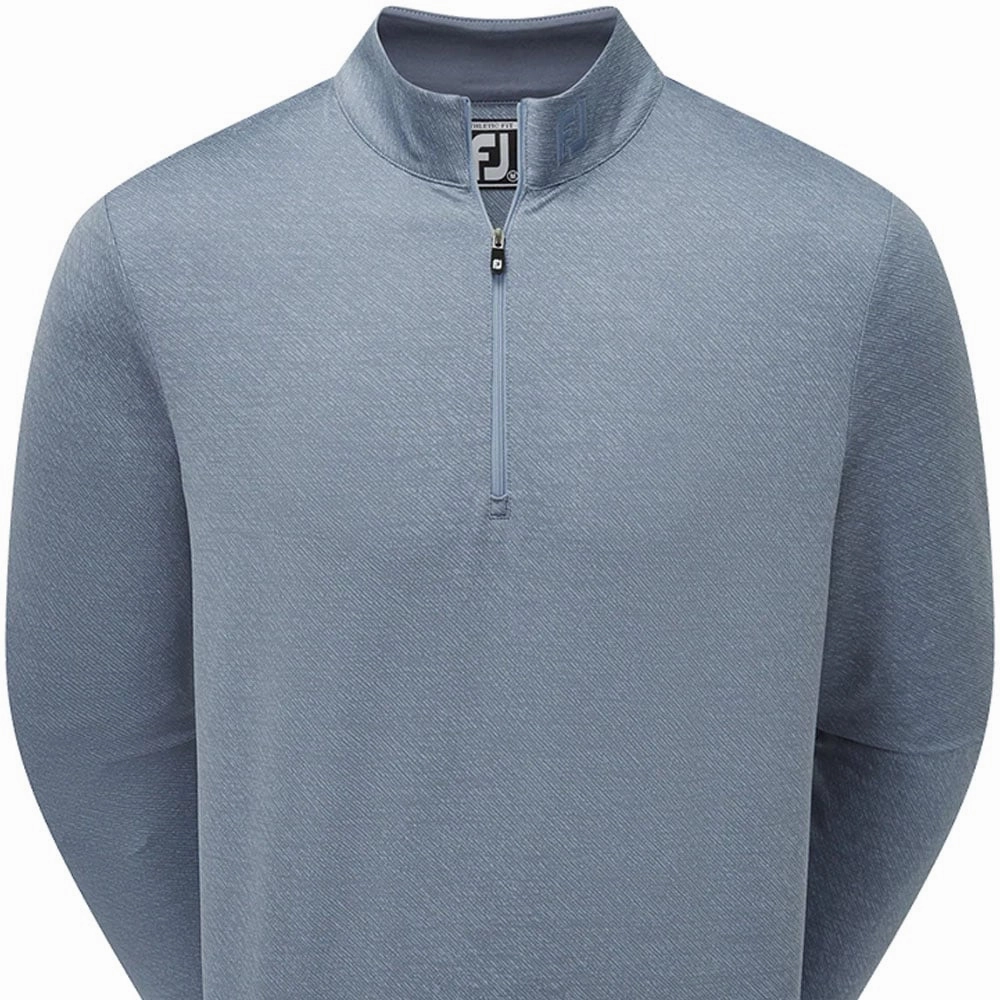 FootJoy Jacquard Texture Chill-Out Pullover - Bluestone Daily Staple Comfort Layering