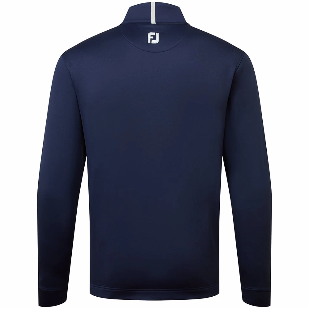 FootJoy Jersey Solid Chillout 1/4 Zip Pullover - Navy/Grey Sporty Style Comfy Streetwear