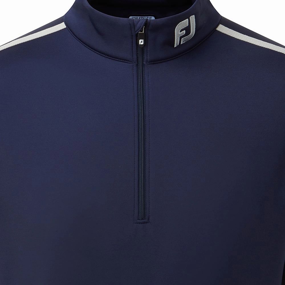 Fashion Flex FootJoy Jersey Solid Chillout 1/4 Zip Pullover - Navy/Grey