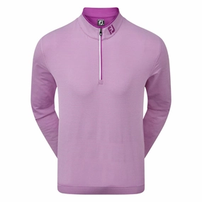 FootJoy Lightweight Microstripe Chill-Out Sweater - Mulberry/White Fresh Active