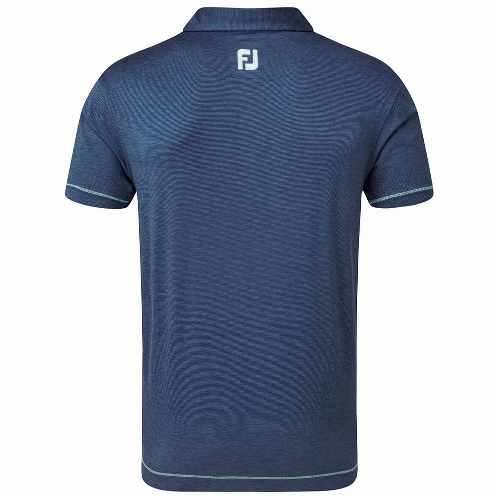 EasyCareFabric FootJoy Lisle Spacedye Microstripe Polo Shirt - Blue