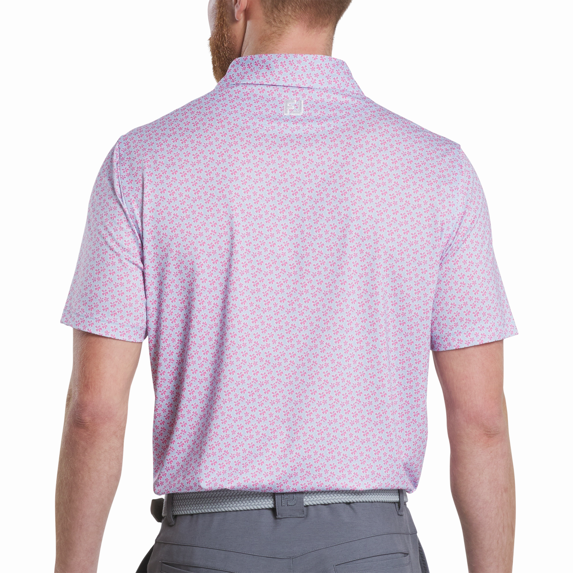 FootJoy Mens Floral Print Polo AntiFade Technology