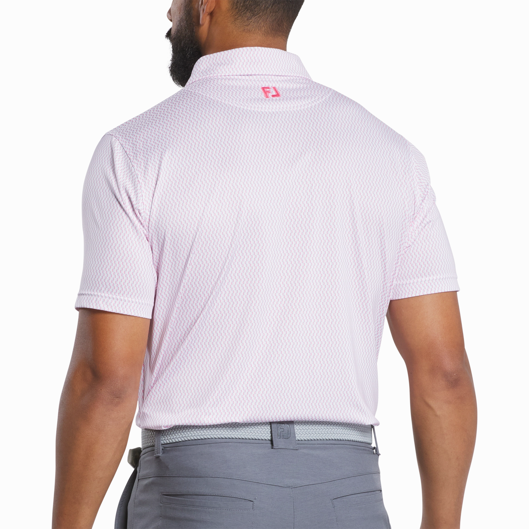 Spring Collection Sporty Fit FootJoy Mens Wiggle Print Polo