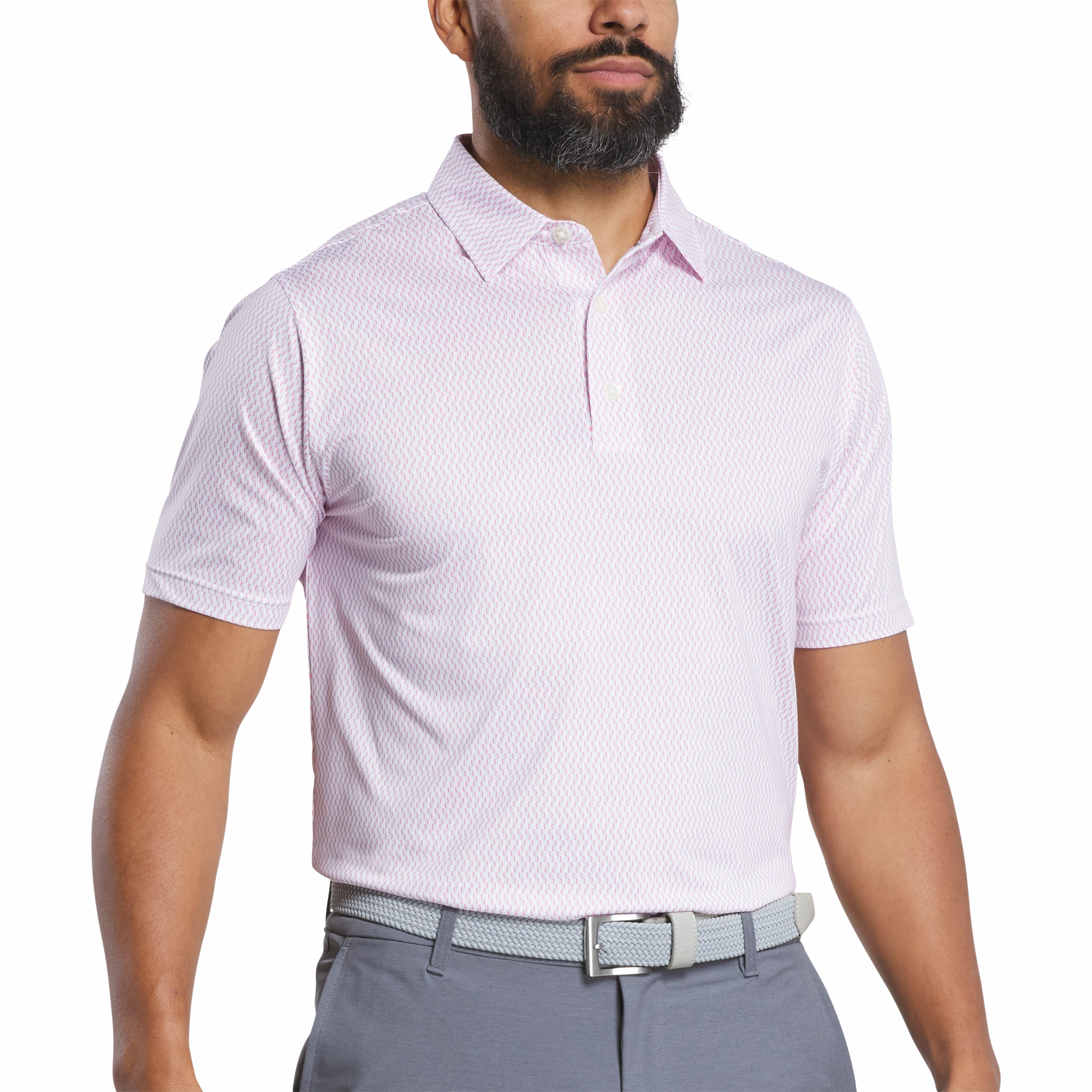 Effortless Style Classic Wear FootJoy Mens Wiggle Print Polo