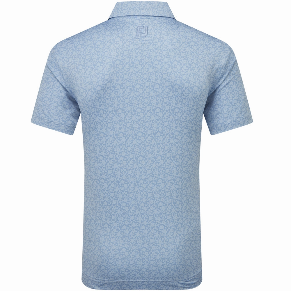 Microfiber Blend Work efficiency FootJoy Painted Floral Lisle Polo Shirt - Storm