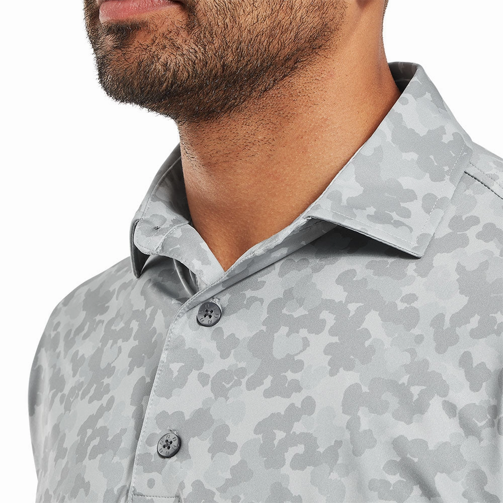 FootJoy Pop Camo Lisle Polo Shirt - Grey MinimalBranding