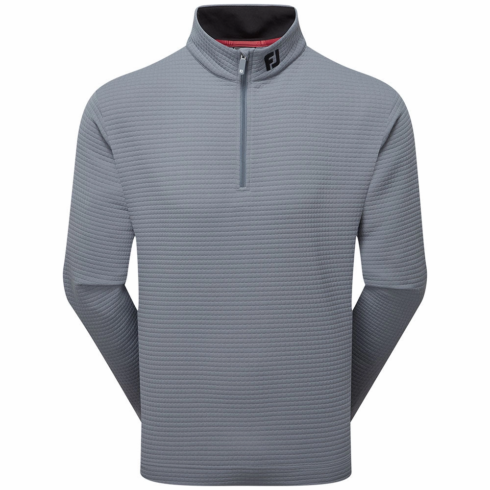 FootJoy Quilt Texture Chill-Out Pullover - Flint birthday wear Fresh Chic