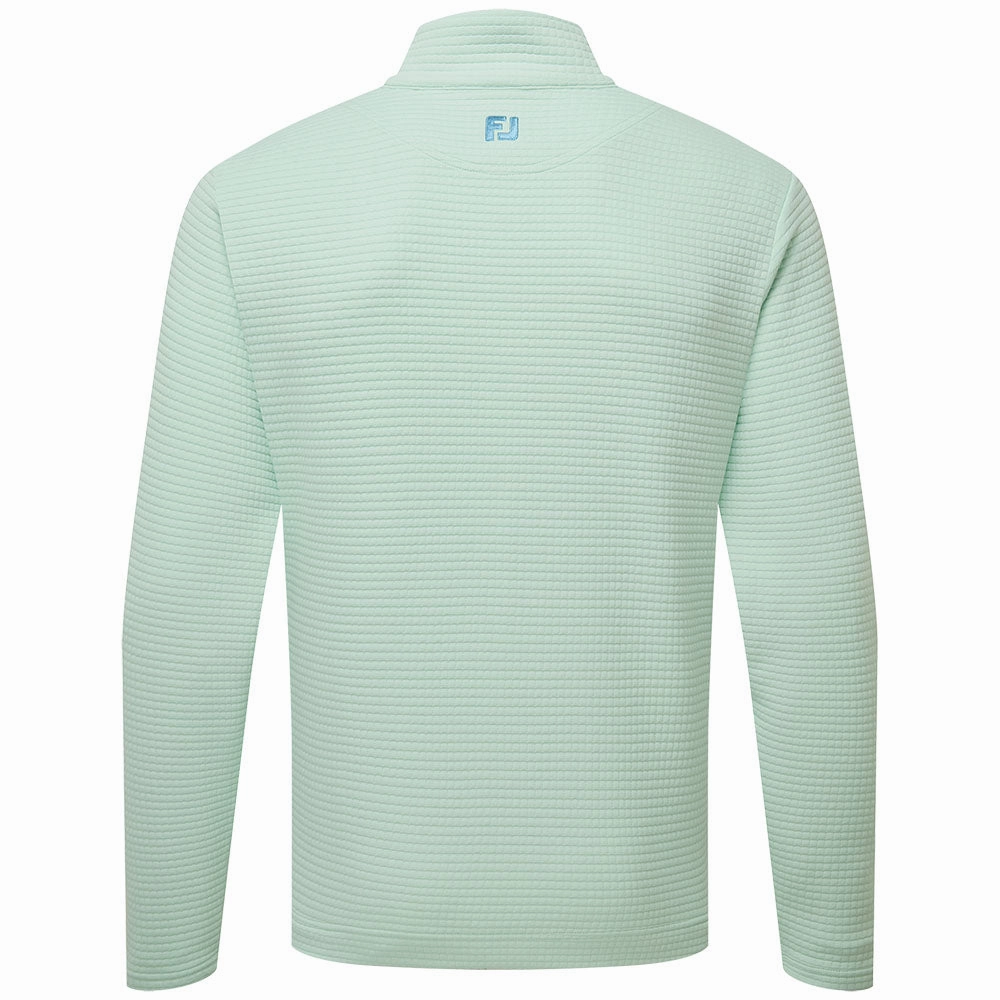 Classic Layer FootJoy Quilt Texture Chill-Out Pullover - Pistachio