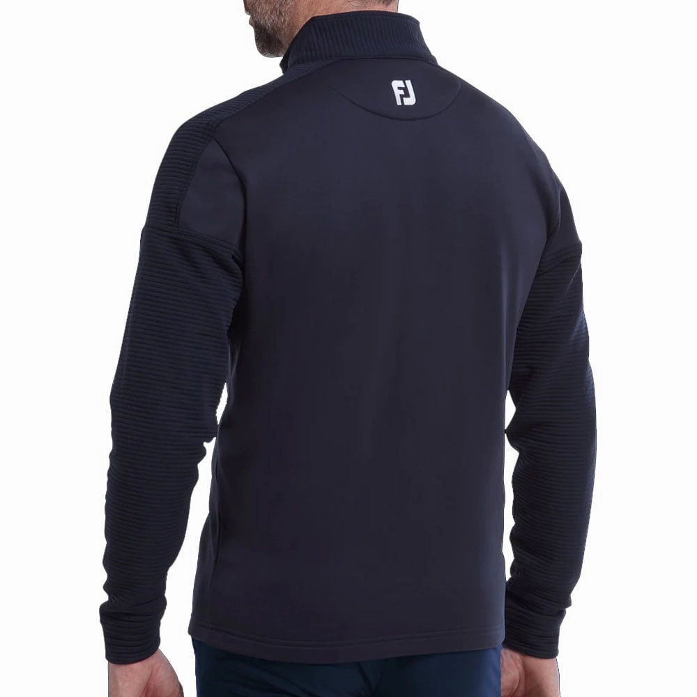 FootJoy Ribbed Chill-out Xtreme 1/4 Zip Pullover - Navy Lightweight Comfort