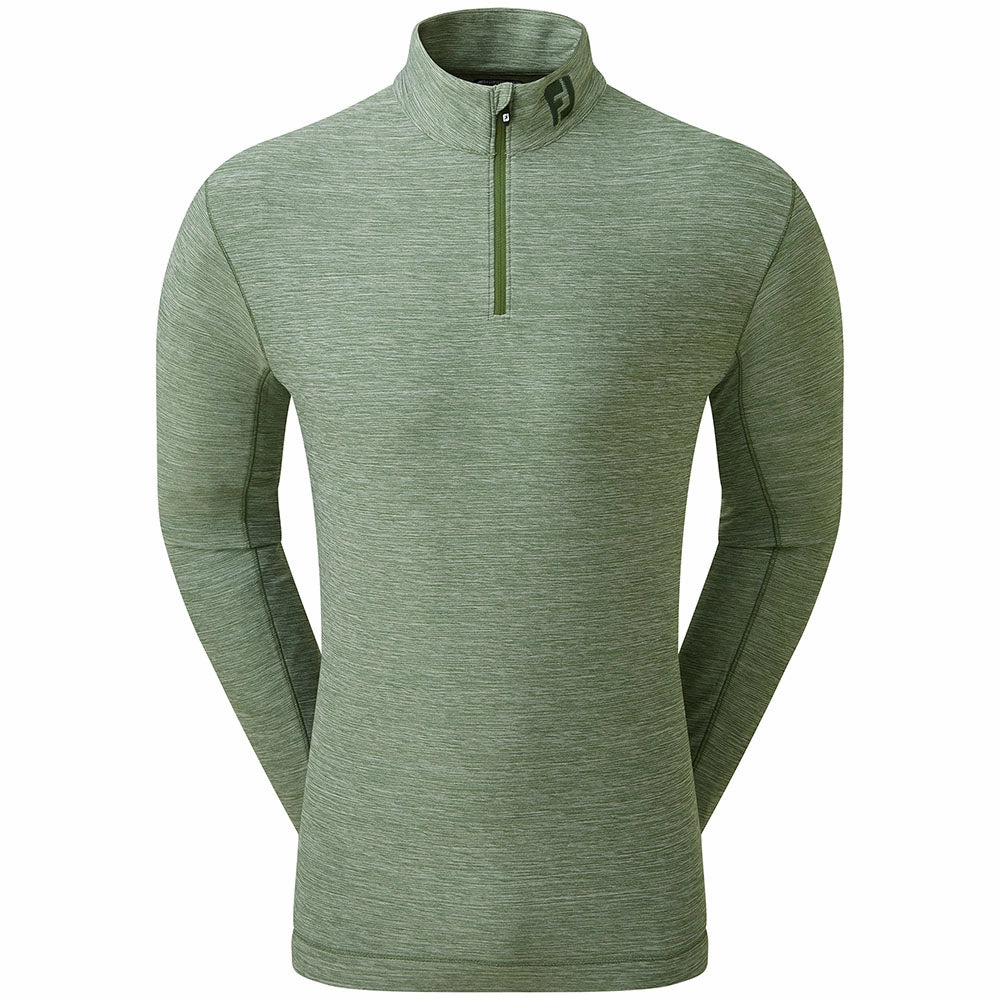 FootJoy Space Dye Chill-Out 1/4 Zip Pullover - Olive Sustainable