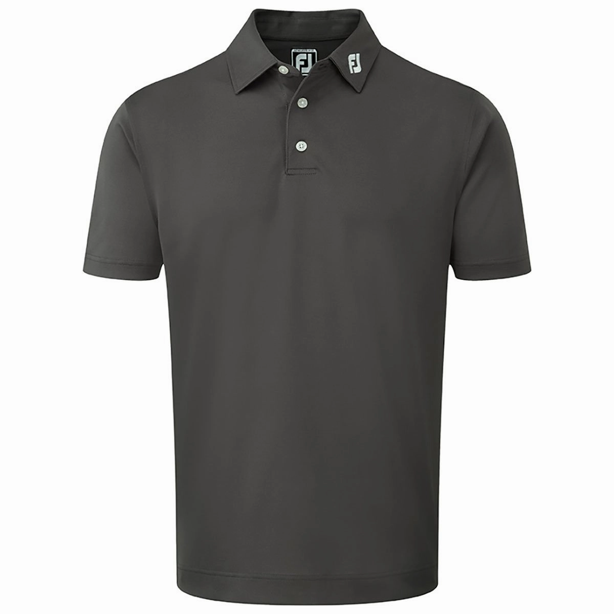 FootJoy Stretch Pique Solid Athletic Polo Shirt - Charcoal Versatile Comfort Style Modern and Soft