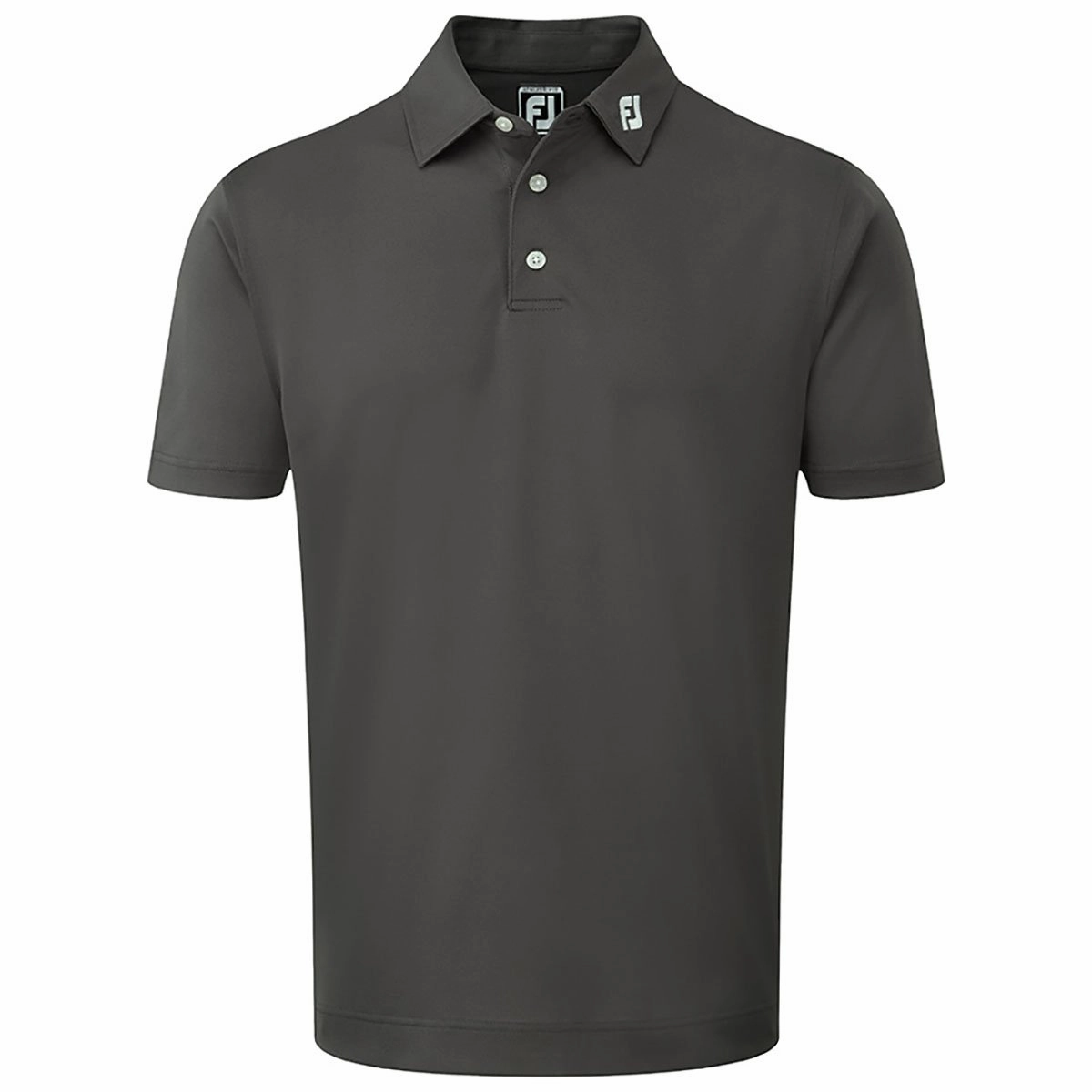Light Fit FootJoy Stretch Pique Solid Athletic Polo Shirt - Charcoal