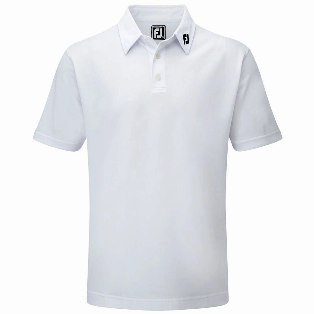 Quick Release Hem Vintage authenticity FootJoy Stretch Pique Solid Athletic Polo Shirt - White