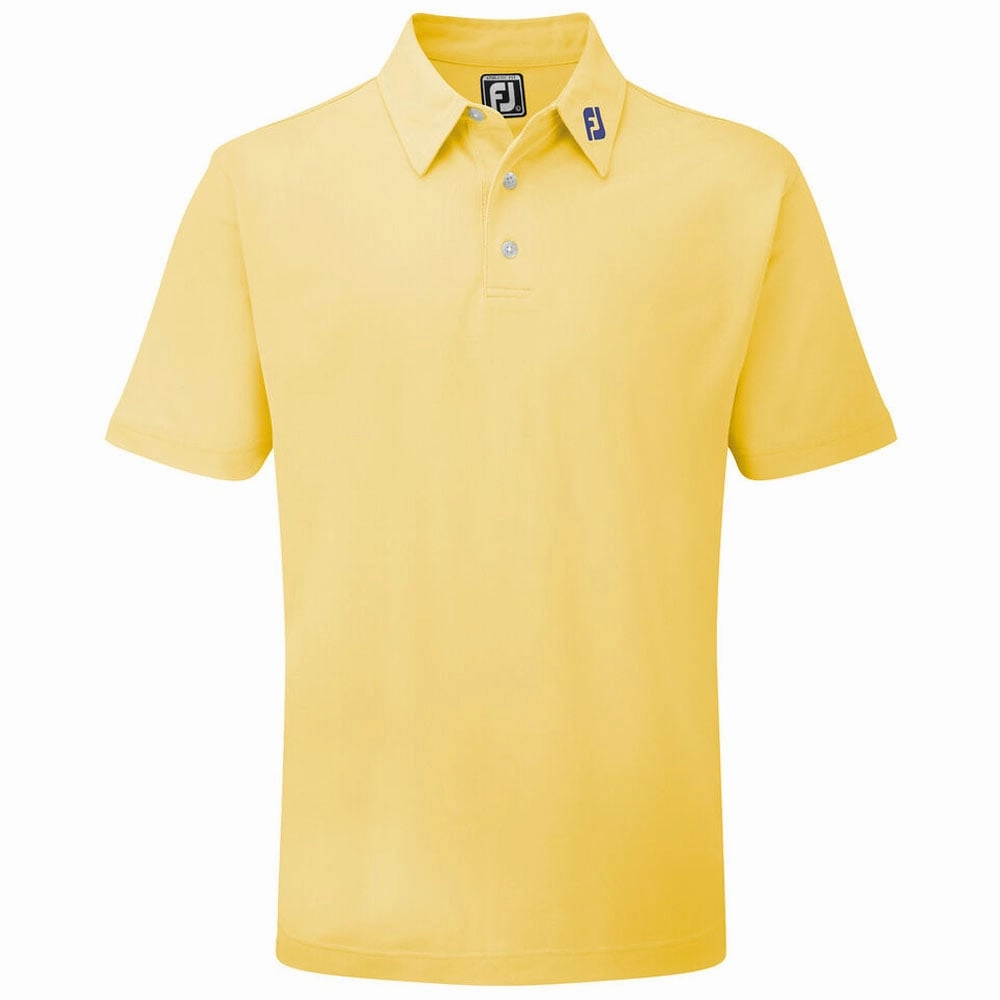 Breathable fabric Daily Comfort FootJoy Stretch Pique Solid Athletic Polo Shirt - Yellow