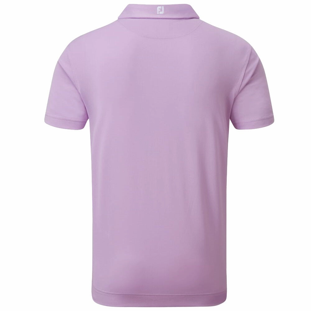 AntiStaticFinish Beaded details FootJoy Stretch Pique Solid Colour Polo Shirt - Lavender