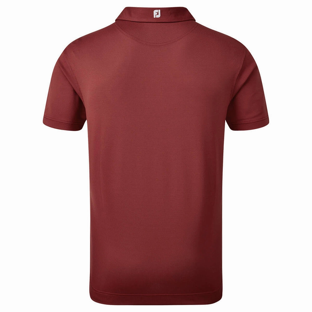 Daily Favorite FootJoy Stretch Pique Solid Colour Polo Shirt - Maroon